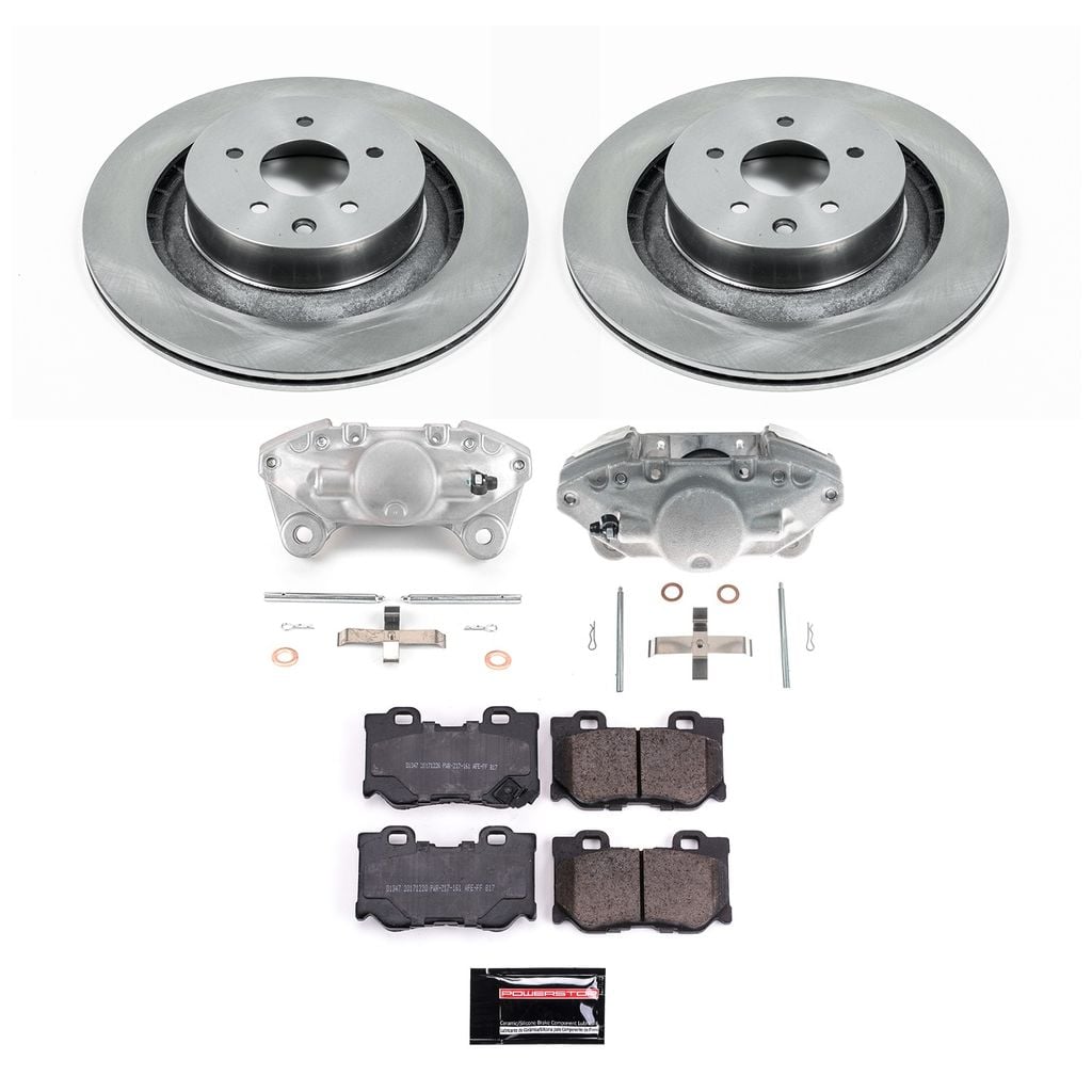 PowerStop KCOE4732A - OE Stock Replacement Brake Pad, Rotor and Caliper Kit