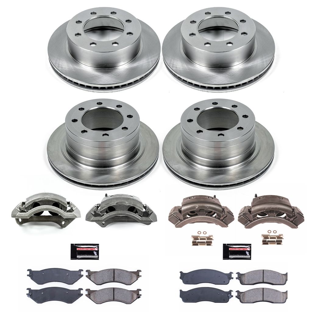PowerStop KCOE5468A - OE Stock Replacement Brake Pad, Rotor and Caliper Kit