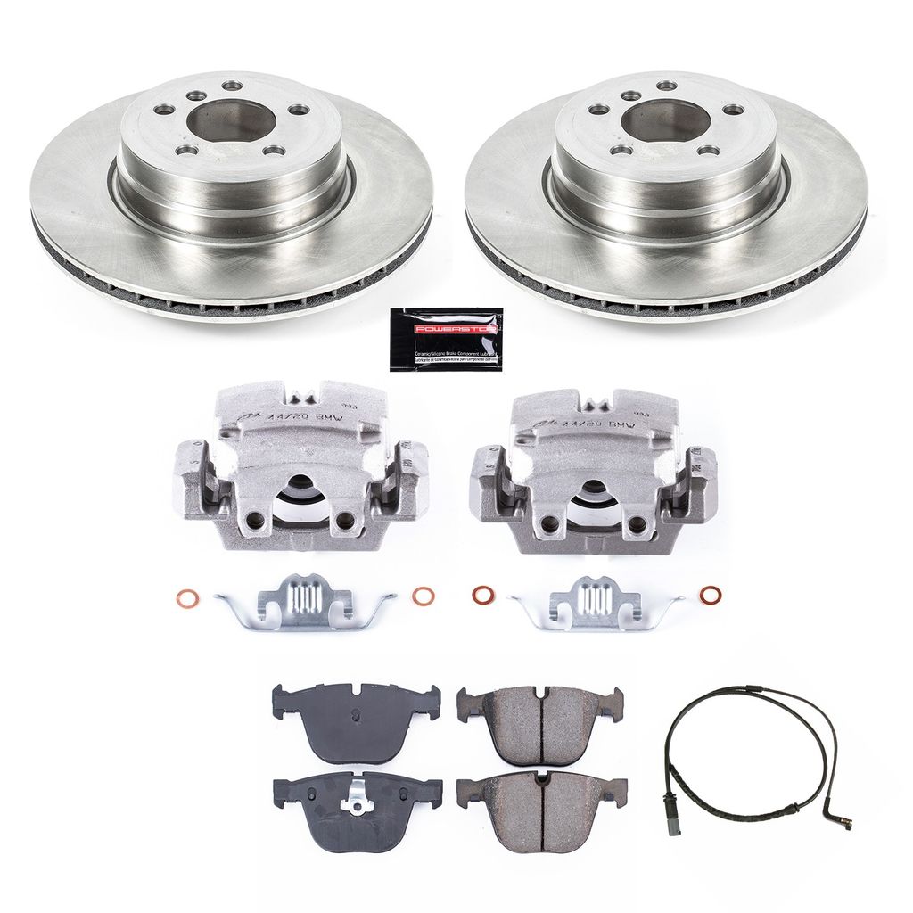 PowerStop KCOE5985 - OE Stock Replacement Brake Pad, Rotor and Caliper Kit