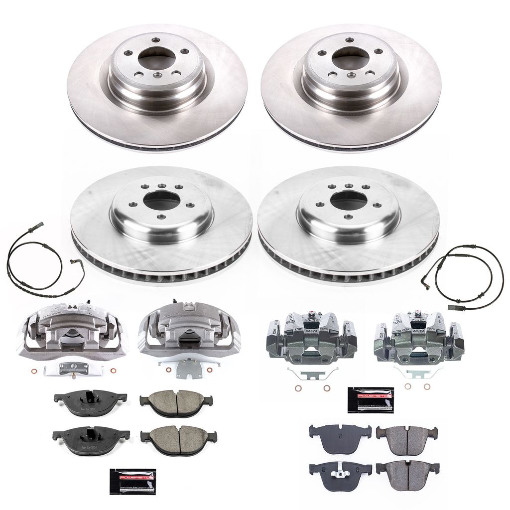 PowerStop KCOE6013 - OE Stock Replacement Brake Pad, Rotor and Caliper Kit