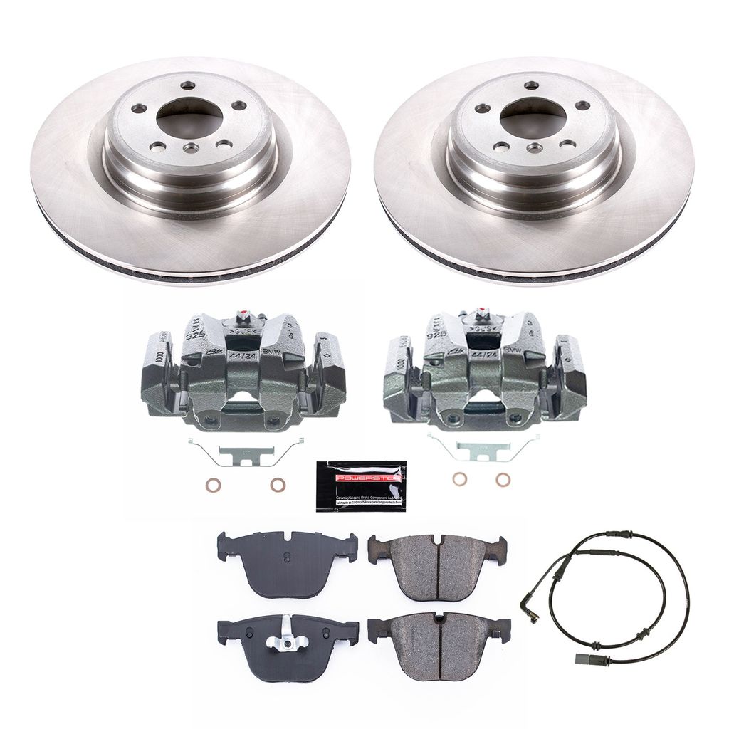 PowerStop KCOE6014 - OE Stock Replacement Brake Pad, Rotor and Caliper Kit
