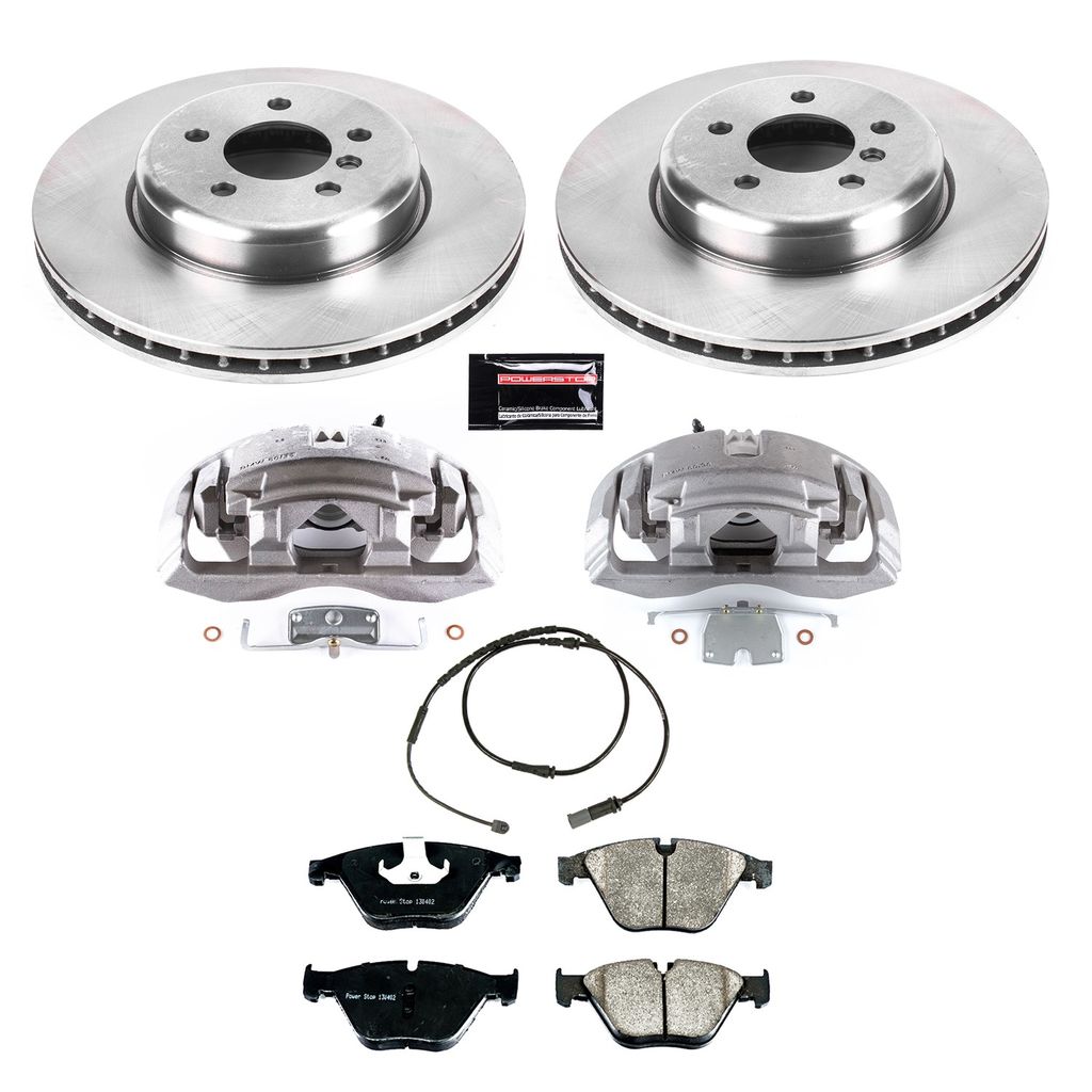 PowerStop KCOE6020 - OE Stock Replacement Brake Pad, Rotor and Caliper Kit