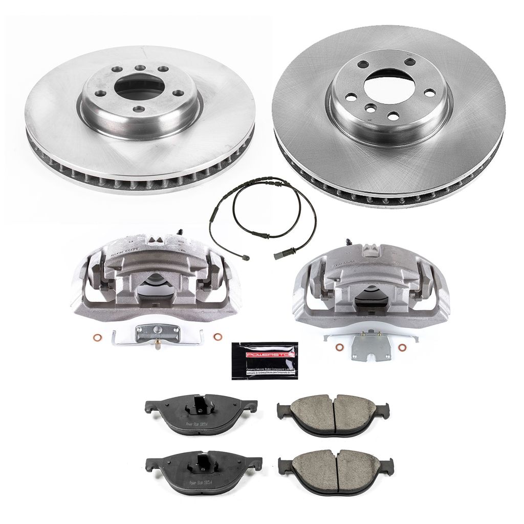 PowerStop KCOE6026 - OE Stock Replacement Brake Pad, Rotor and Caliper Kit