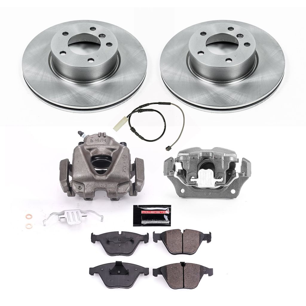 PowerStop KCOE6073A - OE Stock Replacement Brake Pad, Rotor and Caliper Kit