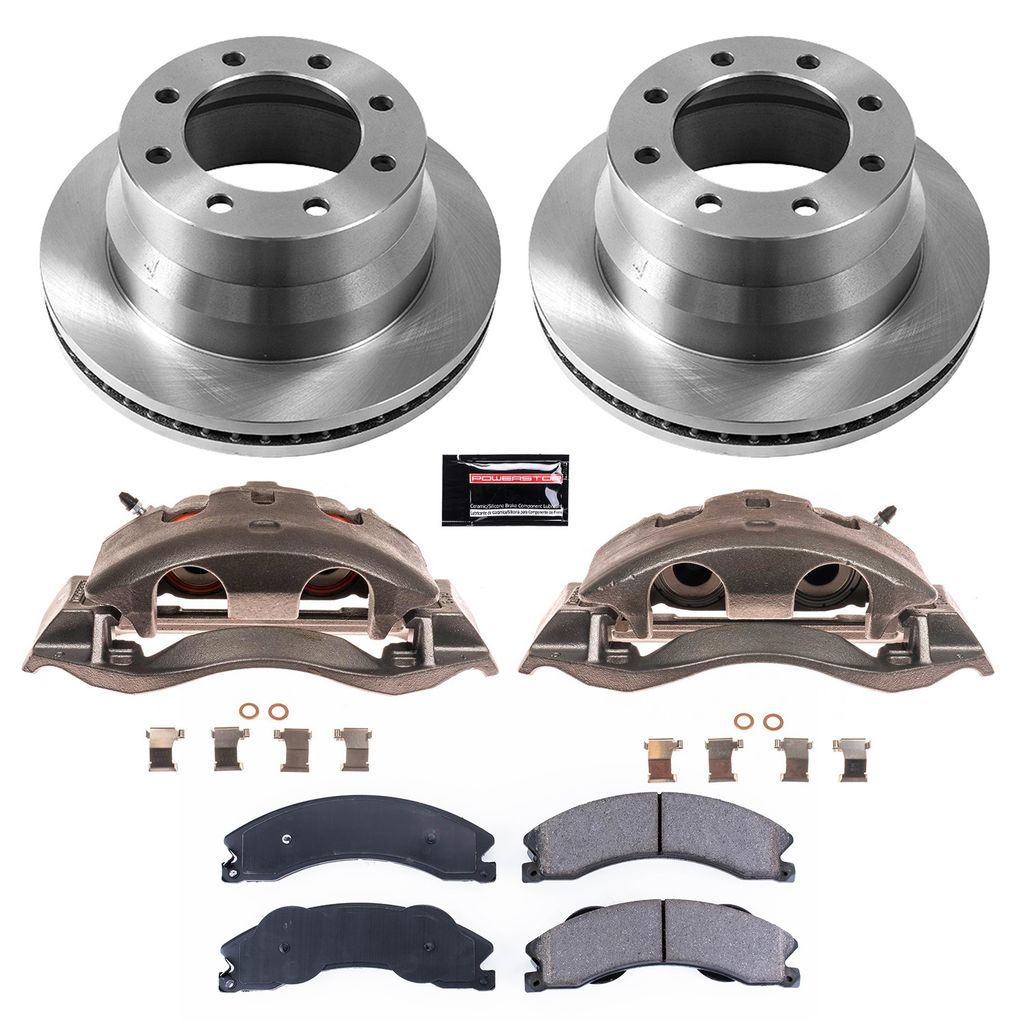 PowerStop KCOE6257 - OE Stock Replacement Brake Pad, Rotor and Caliper Kit