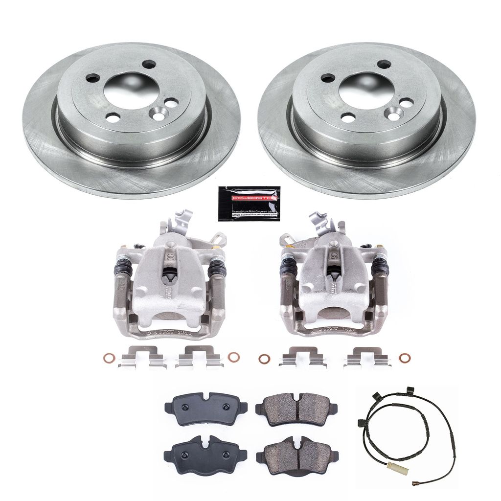PowerStop KCOE6331 - OE Stock Replacement Brake Pad, Rotor and Caliper Kit