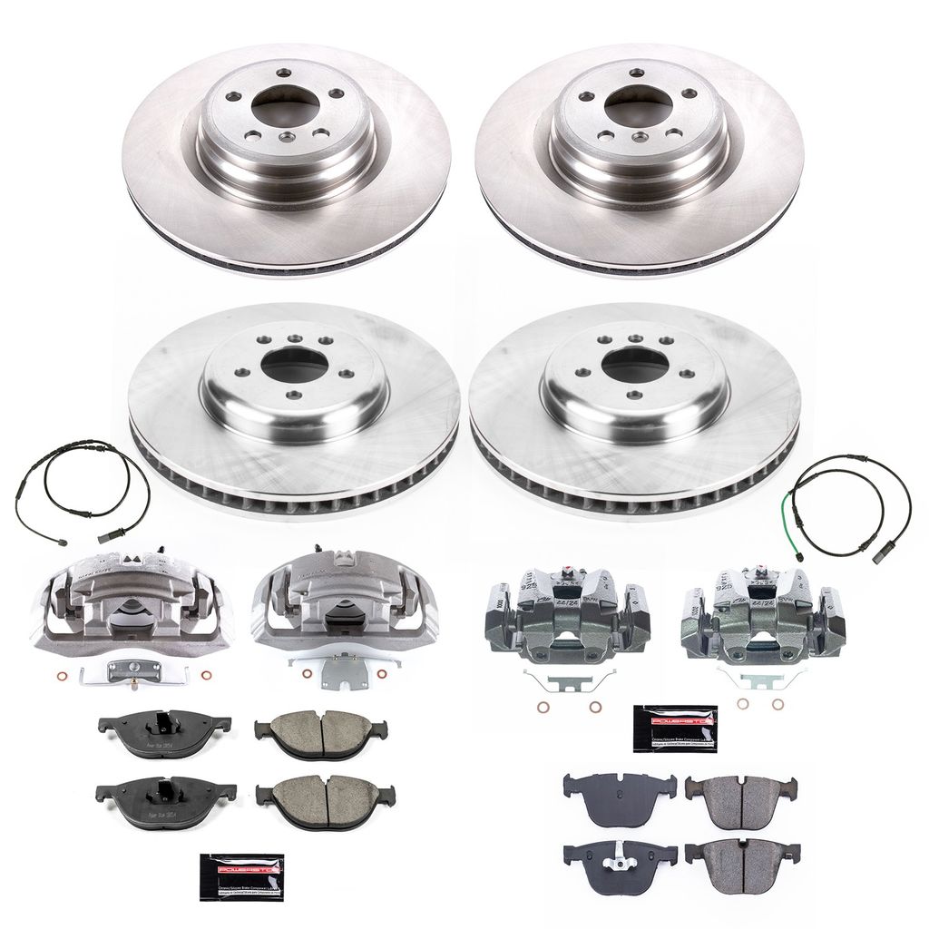 PowerStop KCOE6415 - OE Stock Replacement Brake Pad, Rotor and Caliper Kit