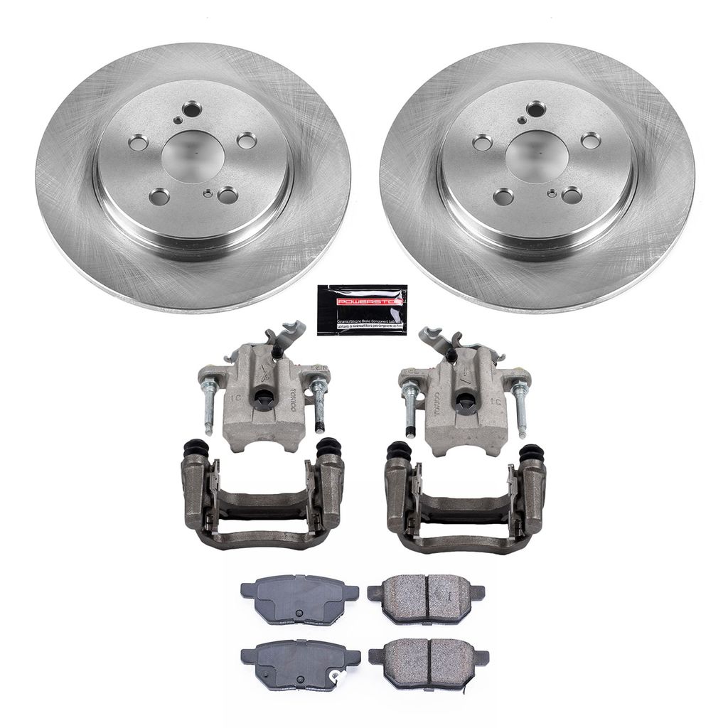 PowerStop KCOE6498 - OE Stock Replacement Brake Pad, Rotor and Caliper Kit