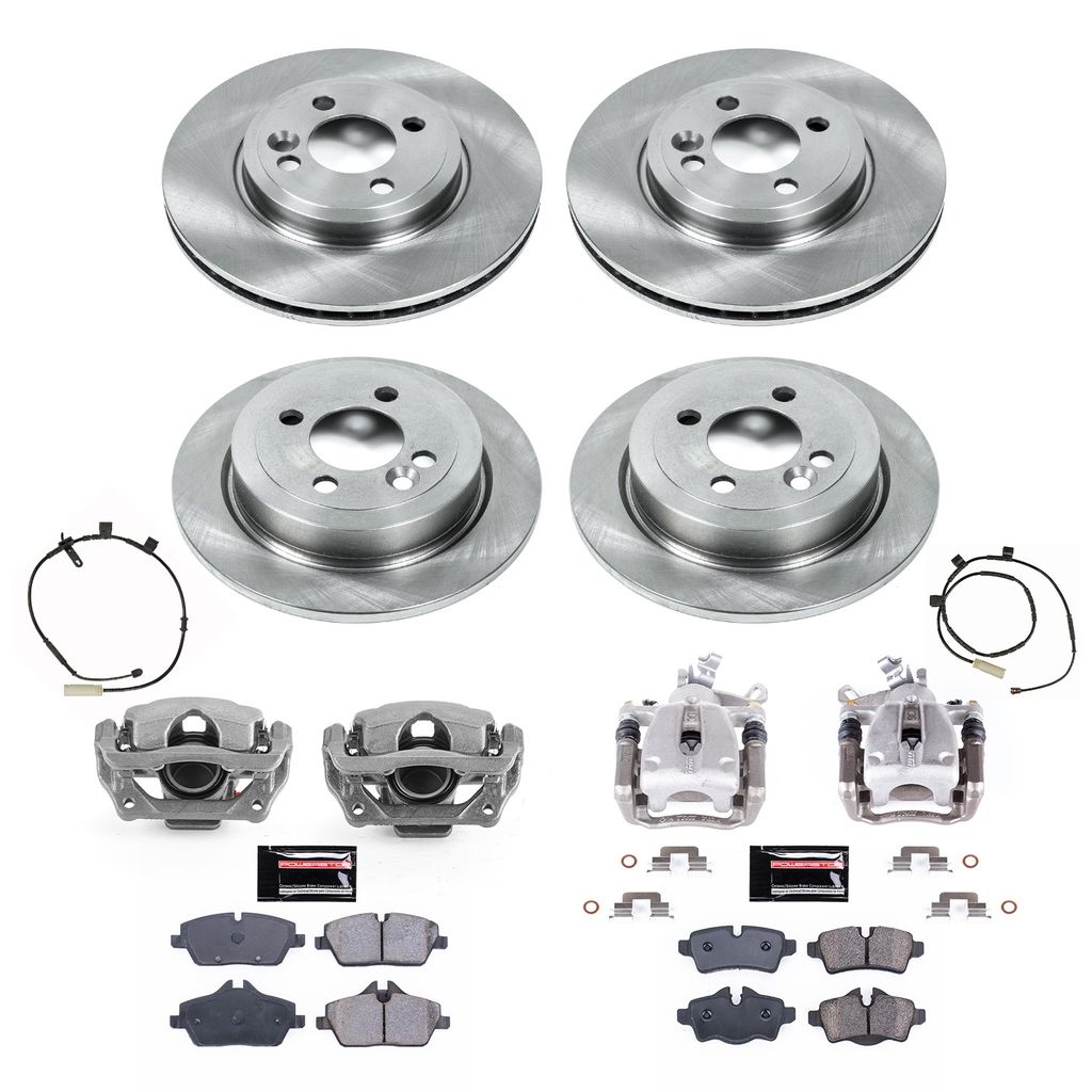 PowerStop KCOE6740 - OE Stock Replacement Brake Pad, Rotor and Caliper Kit