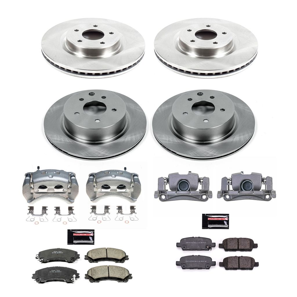 PowerStop KCOE7584 - OE Stock Replacement Brake Pad, Rotor and Caliper Kit