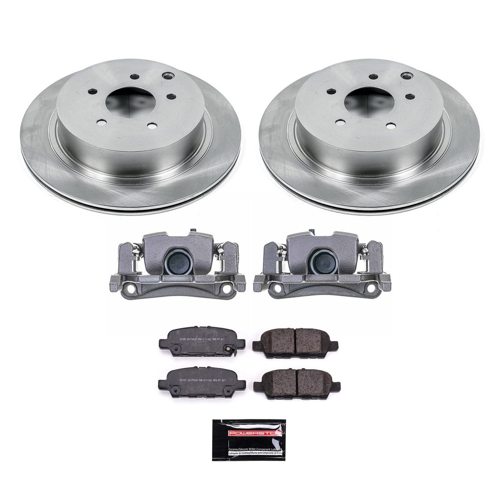 PowerStop KCOE8021A - OE Stock Replacement Brake Pad, Rotor and Caliper Kit