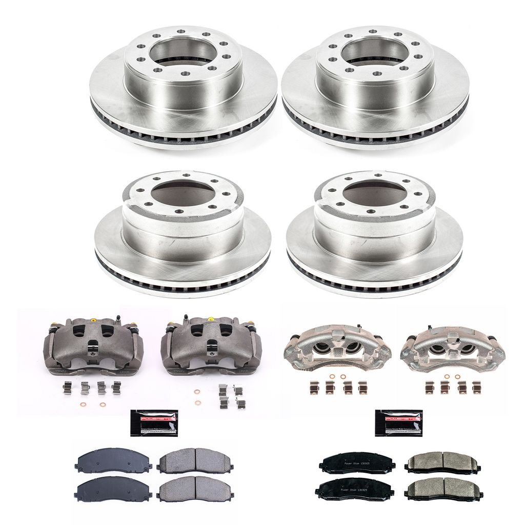 PowerStop KCOE8028 - OE Stock Replacement Brake Pad, Rotor and Caliper Kit