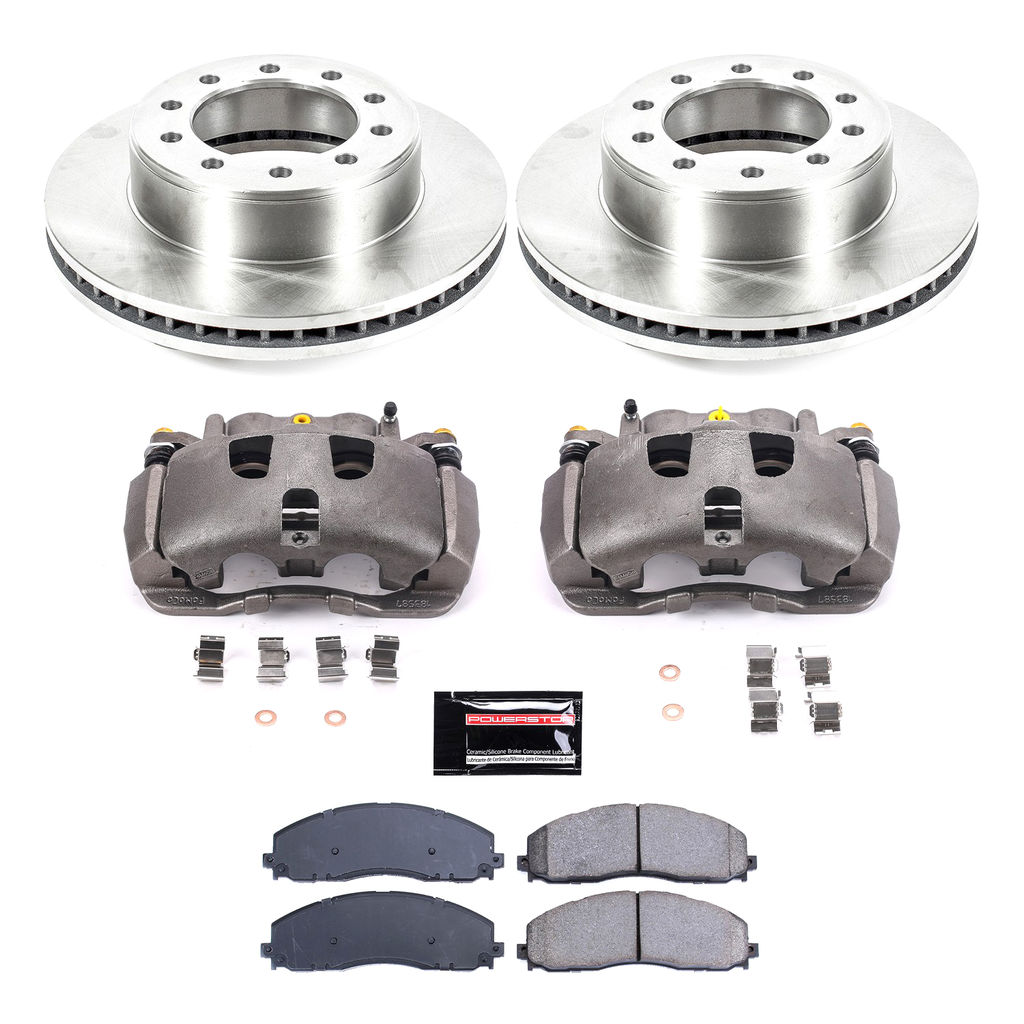 PowerStop KCOE8029 - OE Stock Replacement Brake Pad, Rotor and Caliper Kit