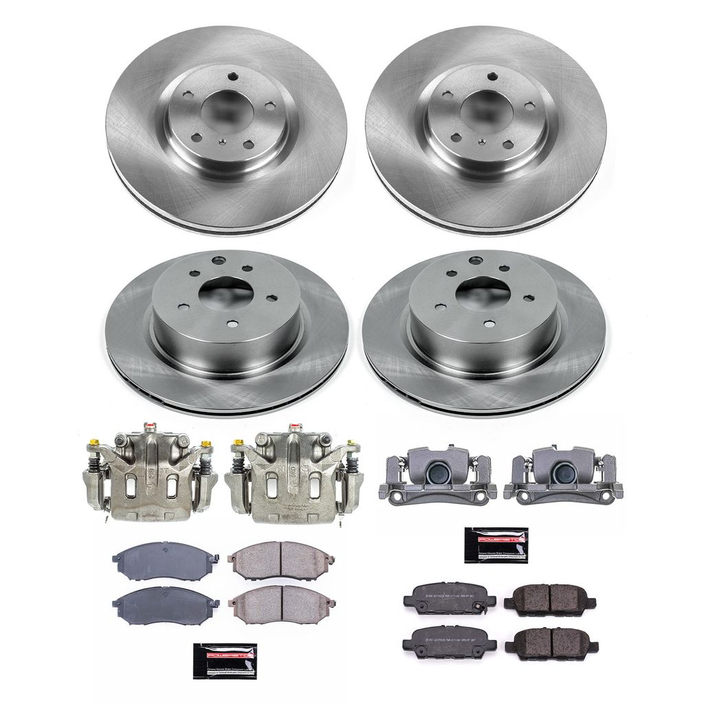 PowerStop KCOE8060A - OE Stock Replacement Brake Pad, Rotor and Caliper Kit