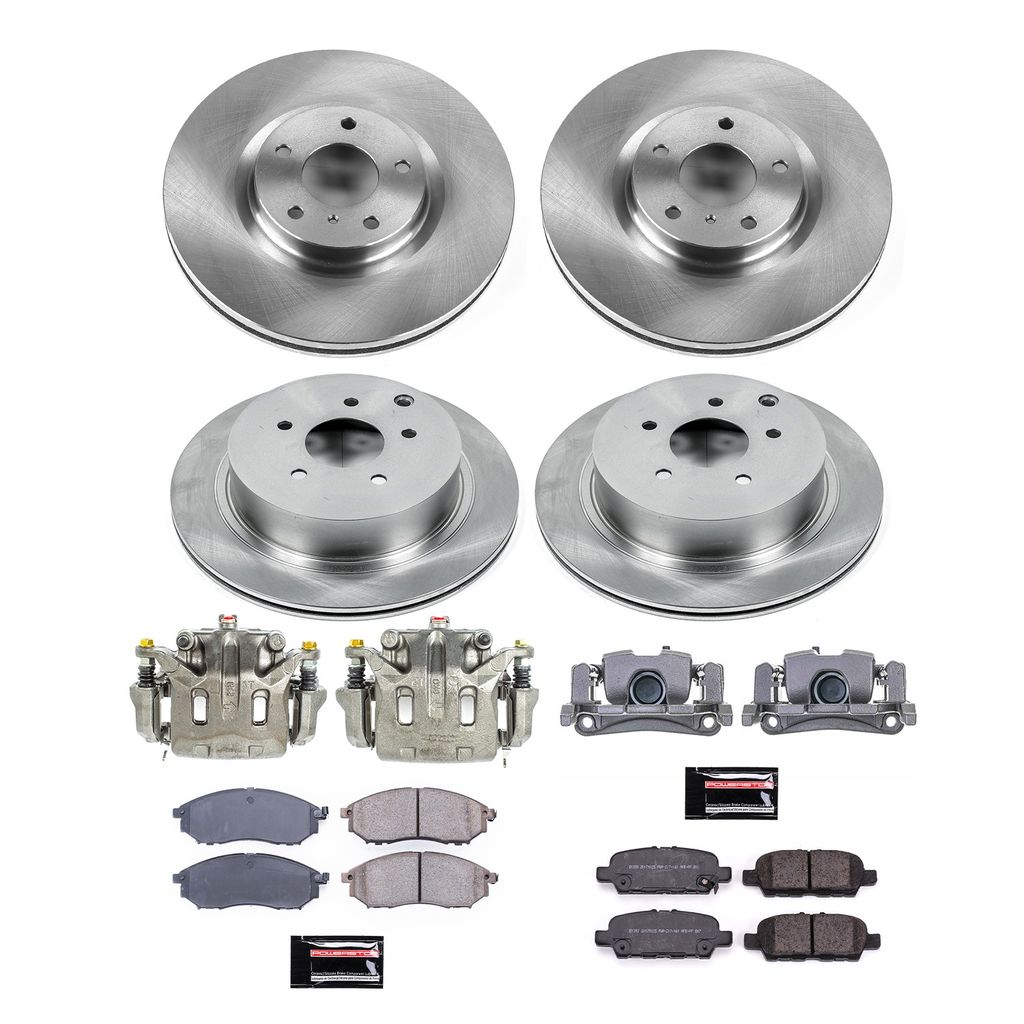 PowerStop KCOE8061A - OE Stock Replacement Brake Pad, Rotor and Caliper Kit