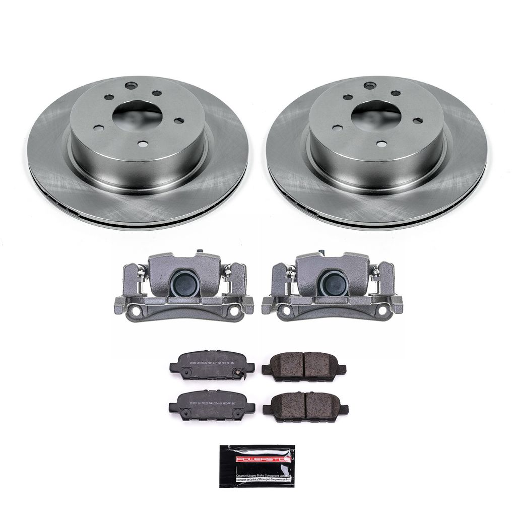 PowerStop KCOE8062C - OE Stock Replacement Brake Pad, Rotor and Caliper Kit