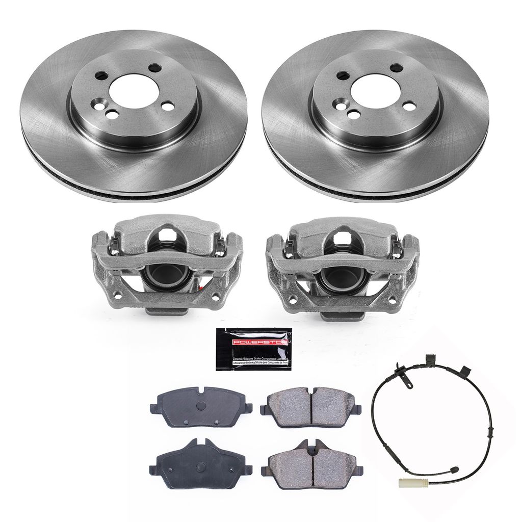 PowerStop KCOE8842 - OE Stock Replacement Brake Pad, Rotor and Caliper Kit