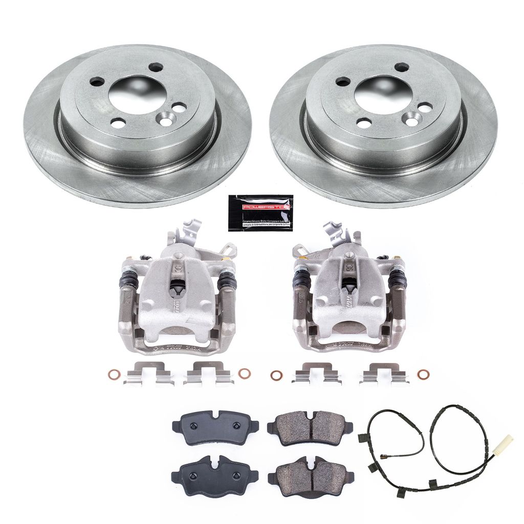 PowerStop KCOE8871 - OE Stock Replacement Brake Pad, Rotor and Caliper Kit