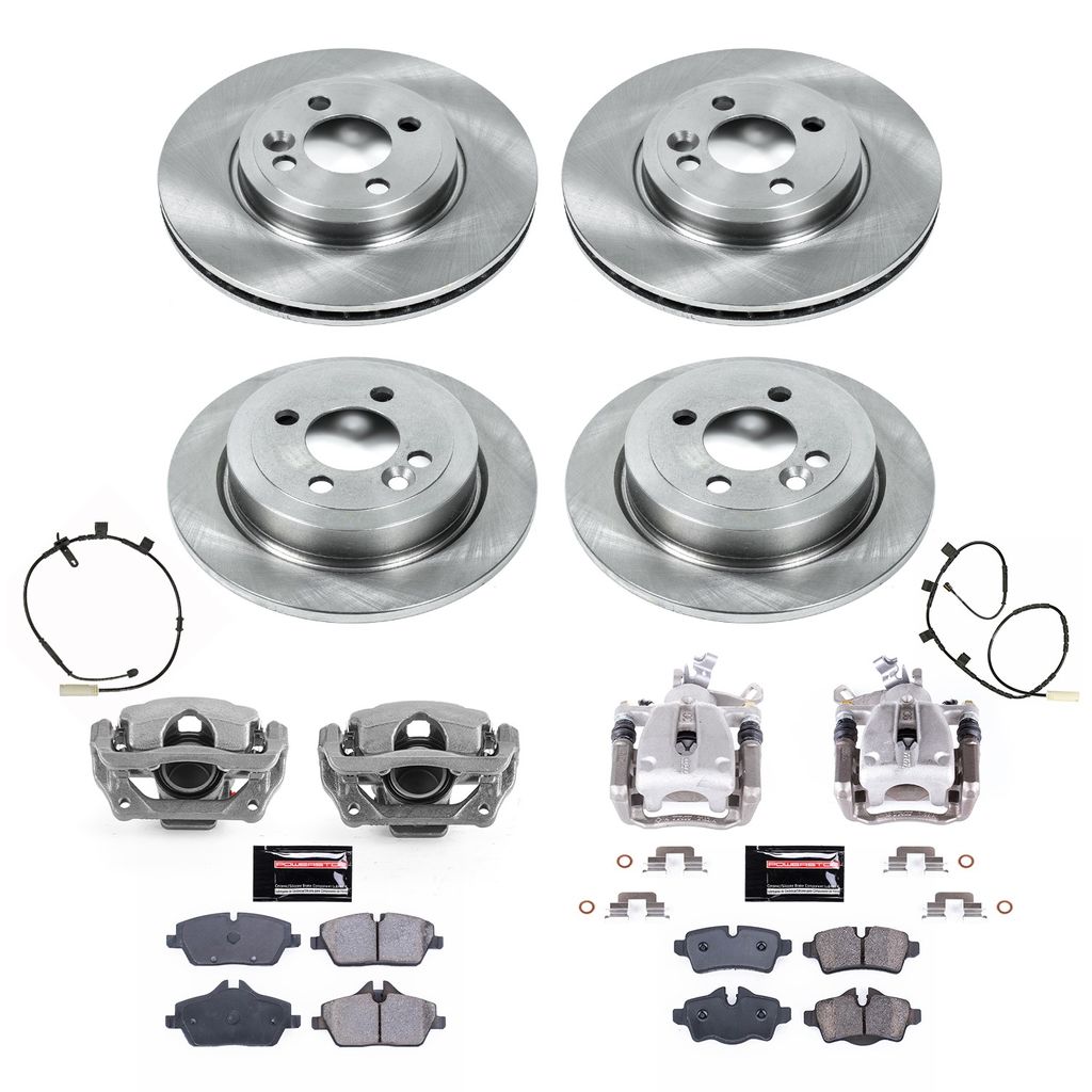 PowerStop KCOE8914 - OE Stock Replacement Brake Pad, Rotor and Caliper Kit