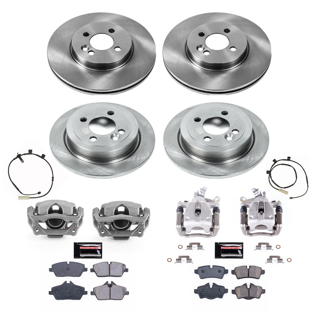 PowerStop KCOE8915 - OE Stock Replacement Brake Pad, Rotor and Caliper Kit