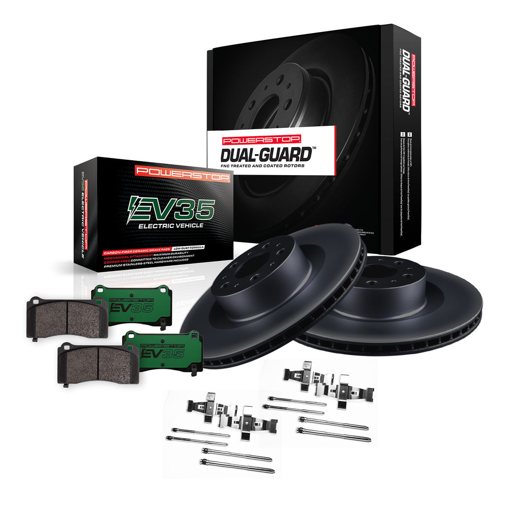 PowerStop EVK7169 - E35 Electric Vehicle Pad and Rotor Kit