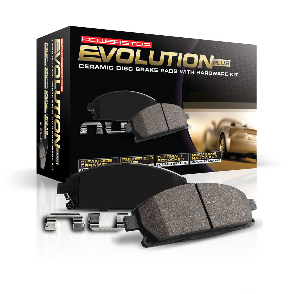 PowerStop 17-2503 - Z17 Low-Dust Ceramic Brake Pads with Hardware