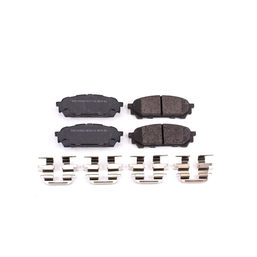 PowerStop 17-1004 - Z17 Low Dust Evolution Ceramic Brake Pads with Hardware