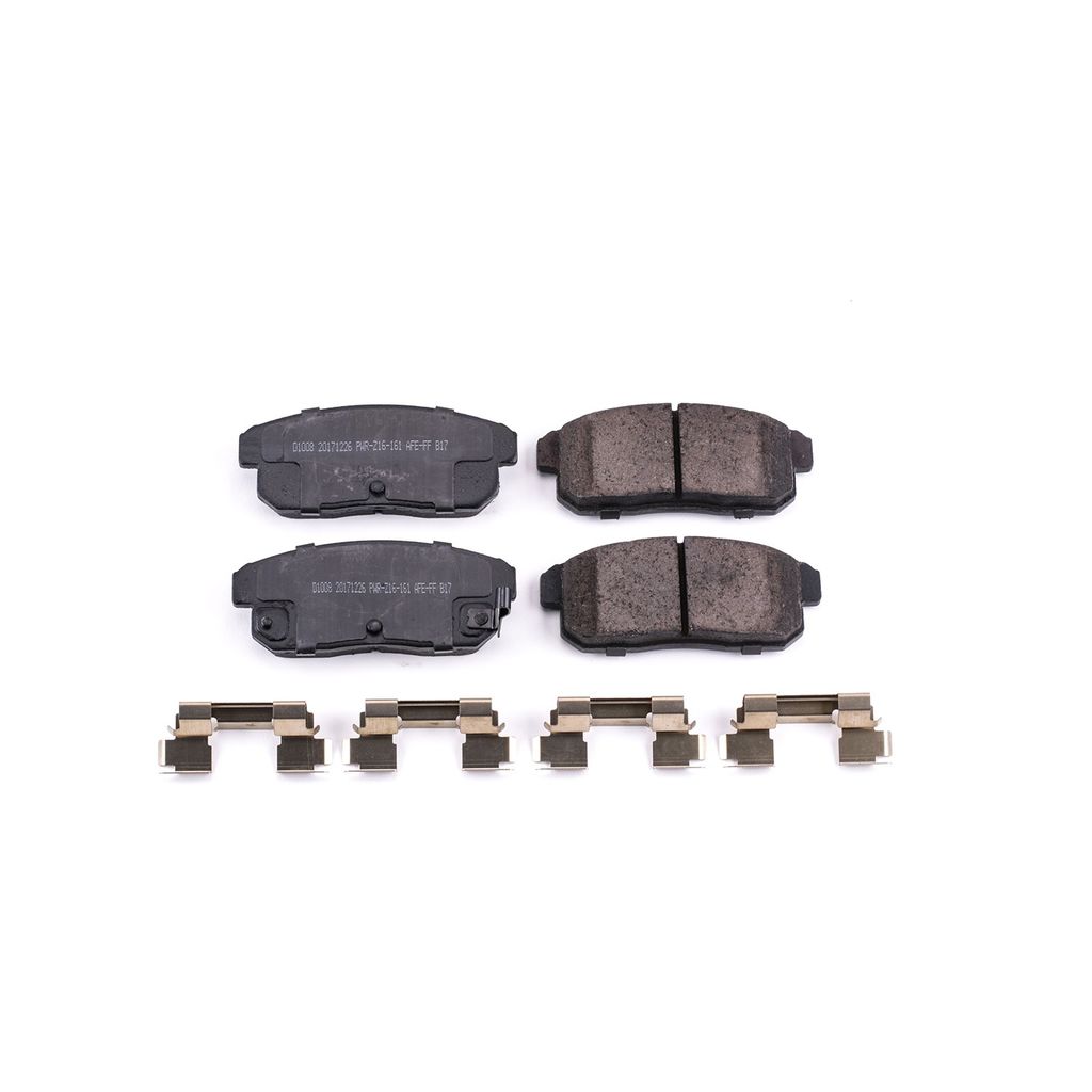 PowerStop 17-1008 - Z17 Low Dust Evolution Ceramic Brake Pads with Hardware