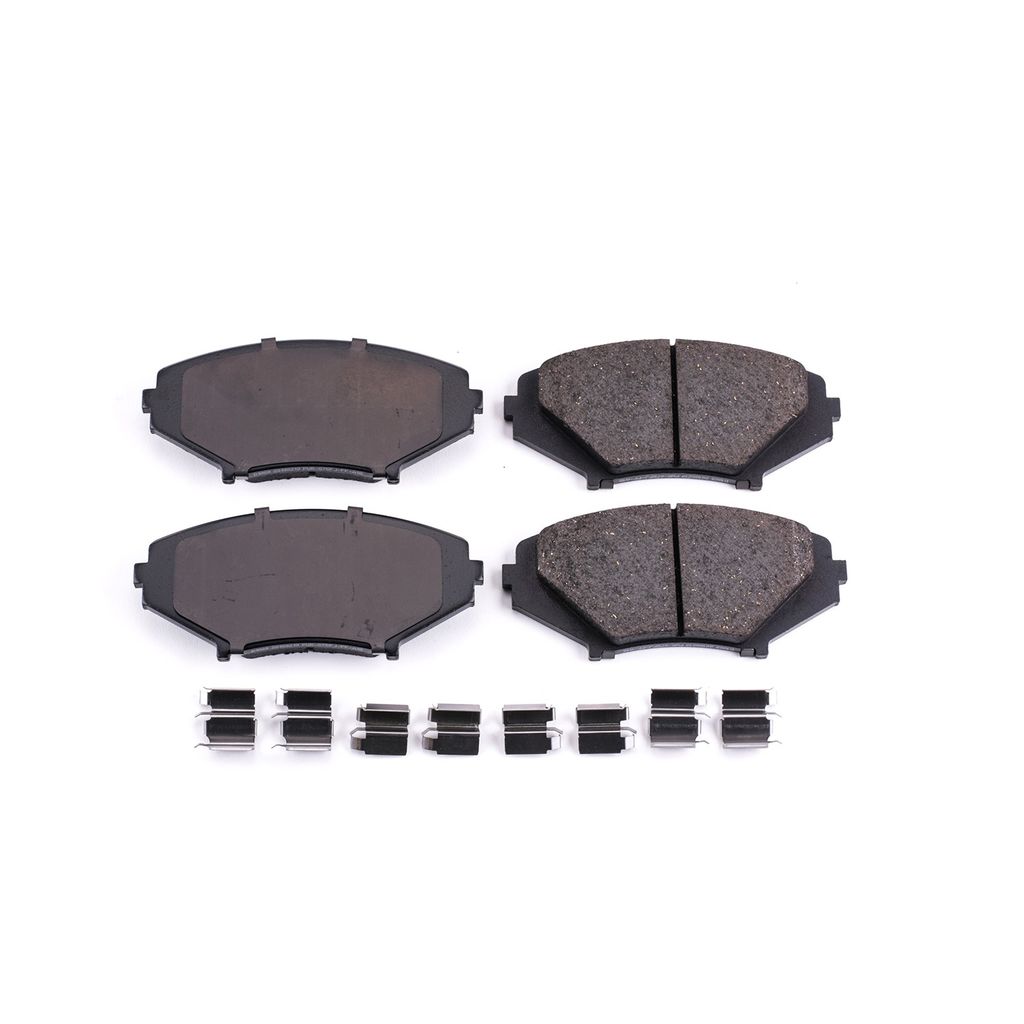 PowerStop 17-1009 - Z17 Low Dust Evolution Ceramic Brake Pads with Hardware