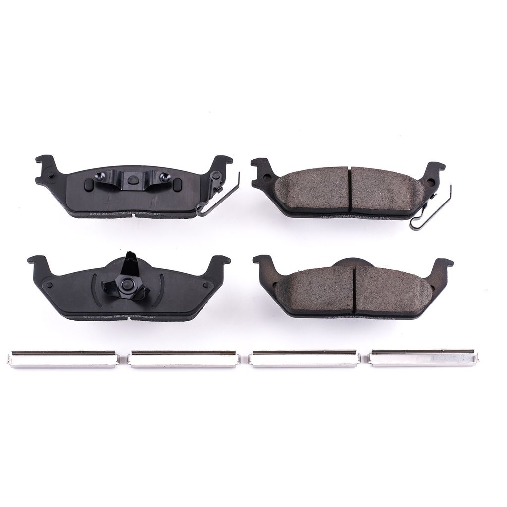 PowerStop 17-1012 - Z17 Low Dust Evolution Ceramic Brake Pads with Hardware