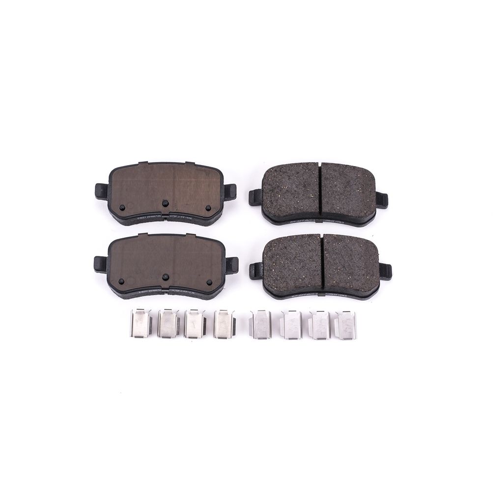 PowerStop 17-1021 - Z17 Low Dust Evolution Ceramic Brake Pads with Hardware