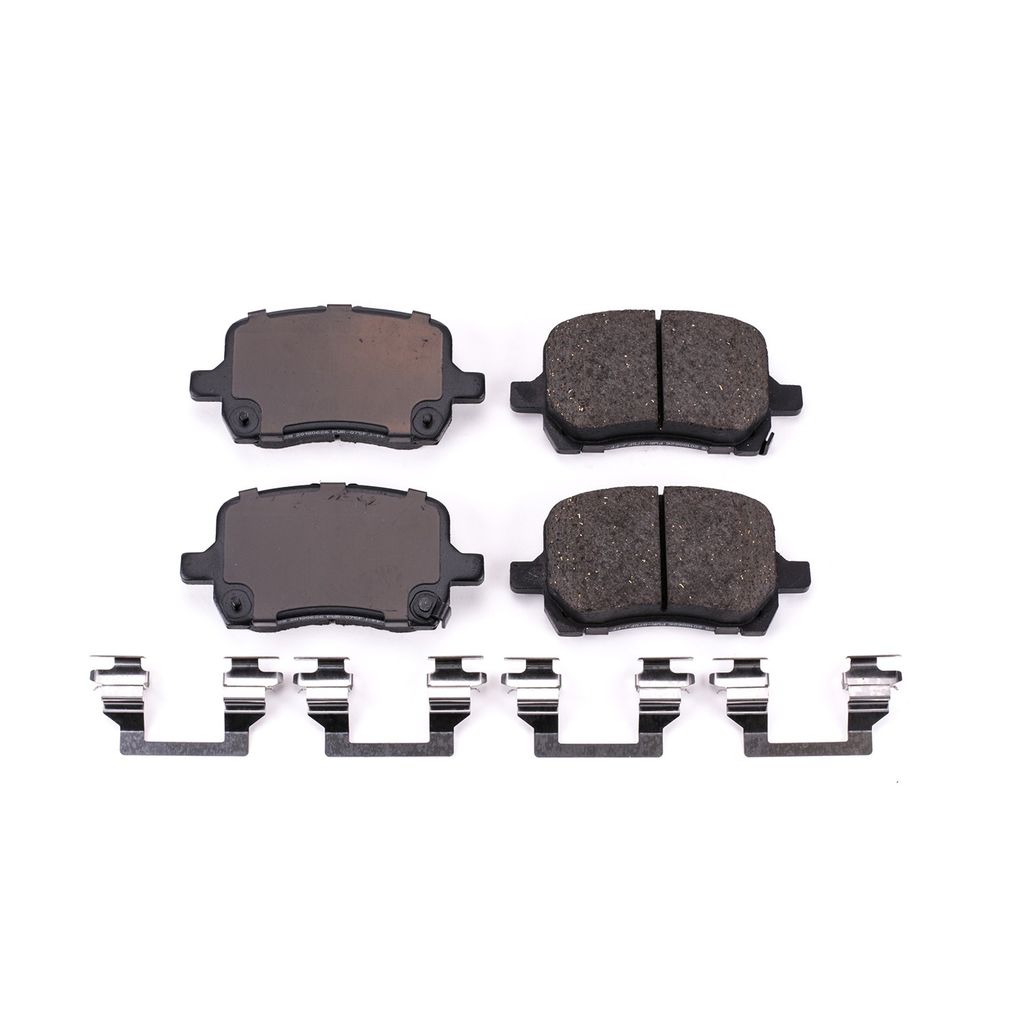 PowerStop 17-1028 - Z17 Low Dust Evolution Ceramic Brake Pads with Hardware