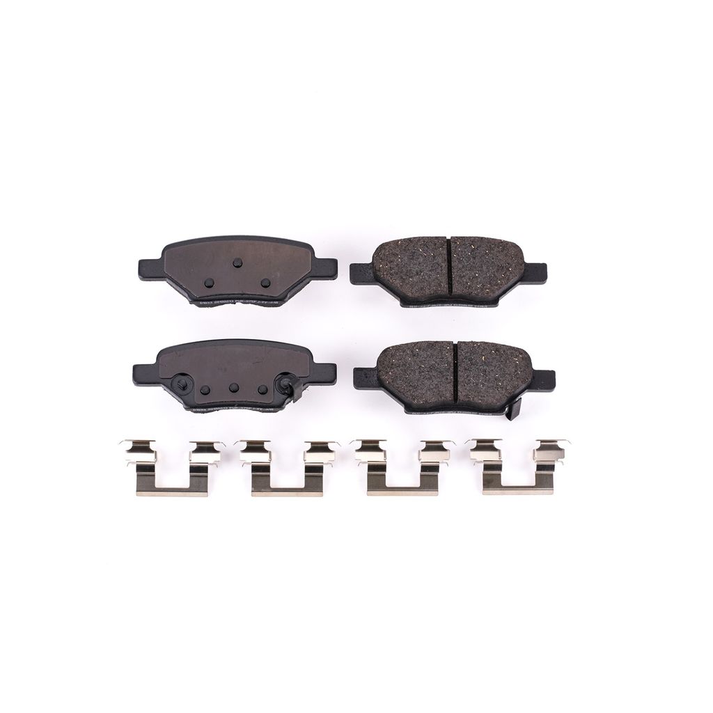 PowerStop 17-1033 - Z17 Low Dust Evolution Ceramic Brake Pads with Hardware