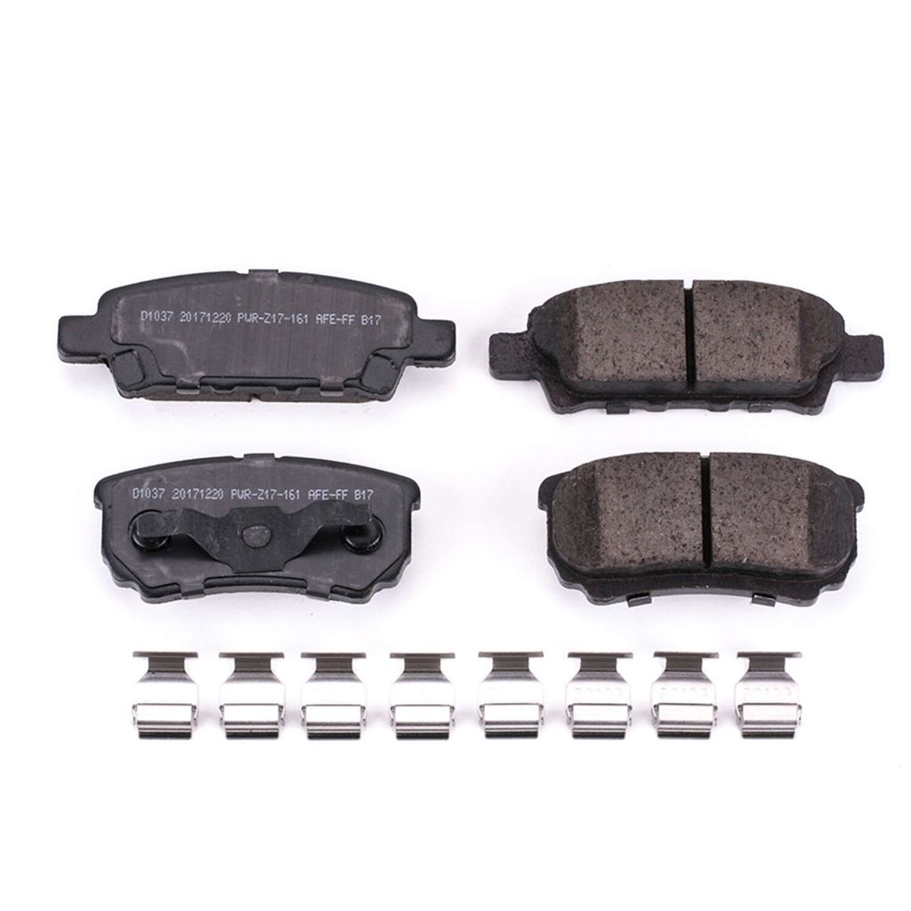 PowerStop 17-1037 - Z17 Low Dust Evolution Ceramic Brake Pads with Hardware