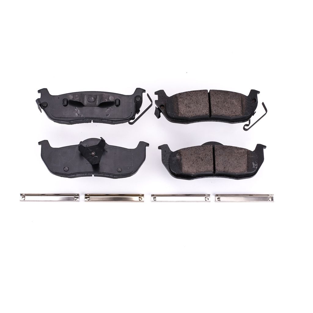 PowerStop 17-1041 - Z17 Low Dust Evolution Ceramic Brake Pads with Hardware