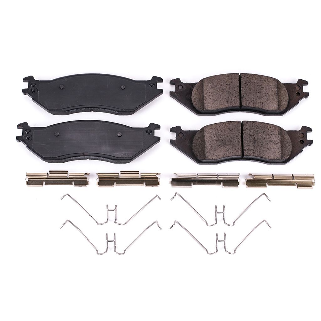 PowerStop 17-1045 - Z17 Low Dust Evolution Ceramic Brake Pads with Hardware