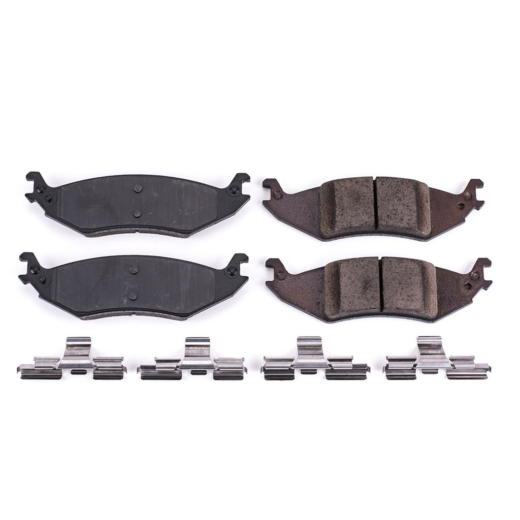PowerStop 17-1046 - Z17 Low Dust Evolution Ceramic Brake Pads with Hardware