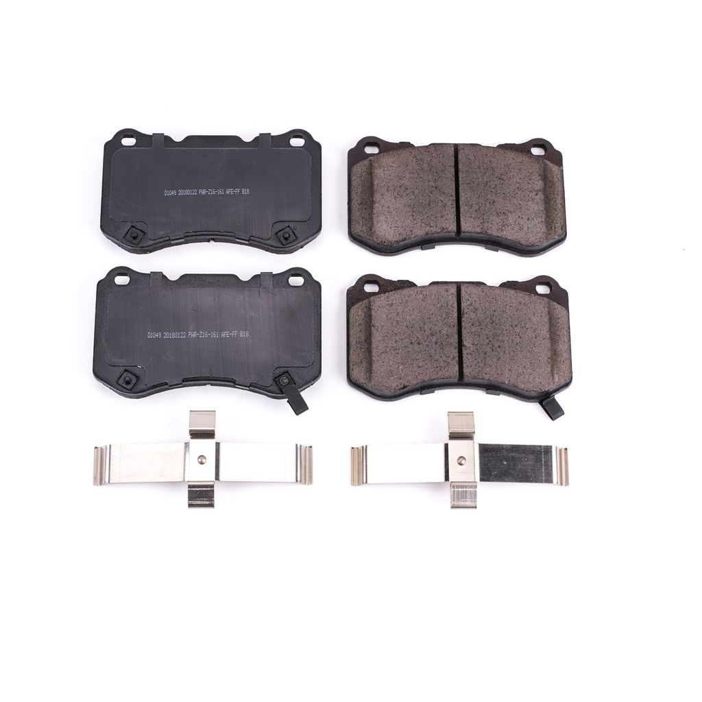 PowerStop 17-1049 - Z17 Low Dust Evolution Ceramic Brake Pads with Hardware