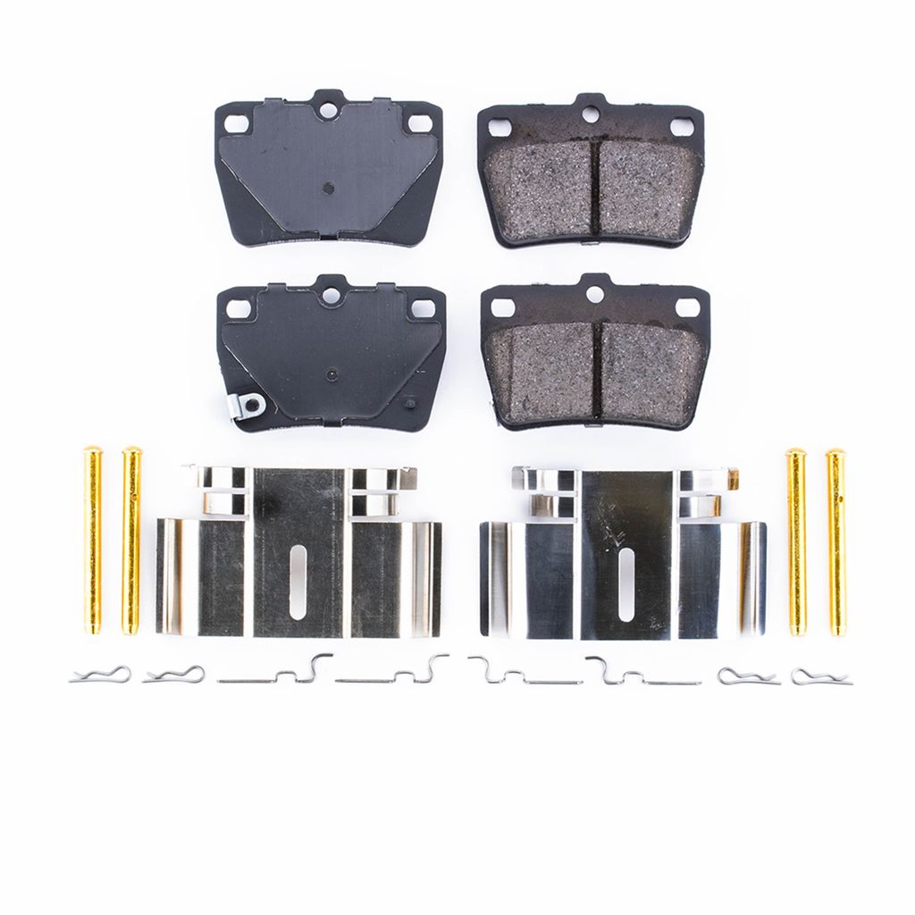 PowerStop 17-1051 - Z17 Low Dust Evolution Ceramic Brake Pads with Hardware