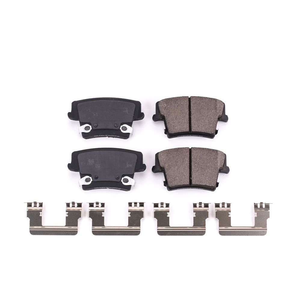 PowerStop 17-1057A - Z17 Low Dust Evolution Ceramic Brake Pads with Hardware