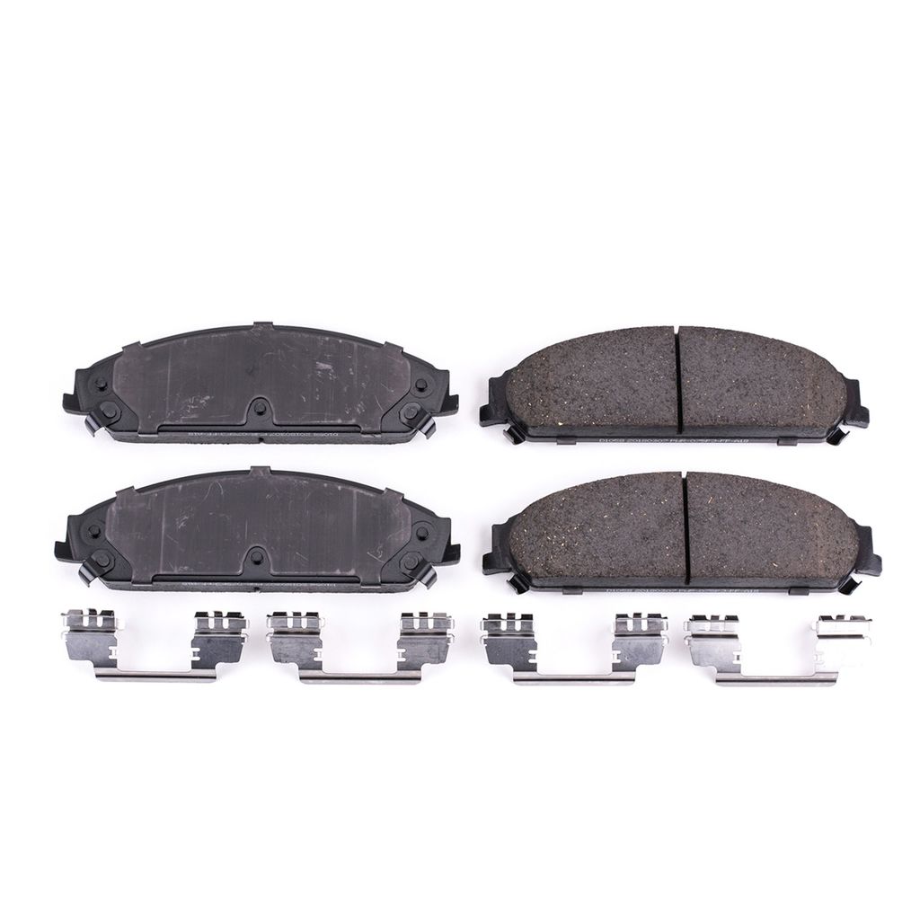 PowerStop 17-1058 - Z17 Low Dust Evolution Ceramic Brake Pads with Hardware