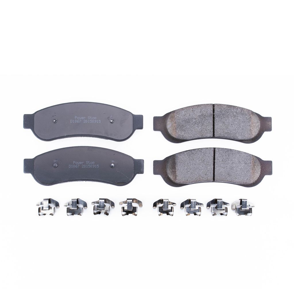 PowerStop 17-1067 - Z17 Low Dust Evolution Ceramic Brake Pads with Hardware