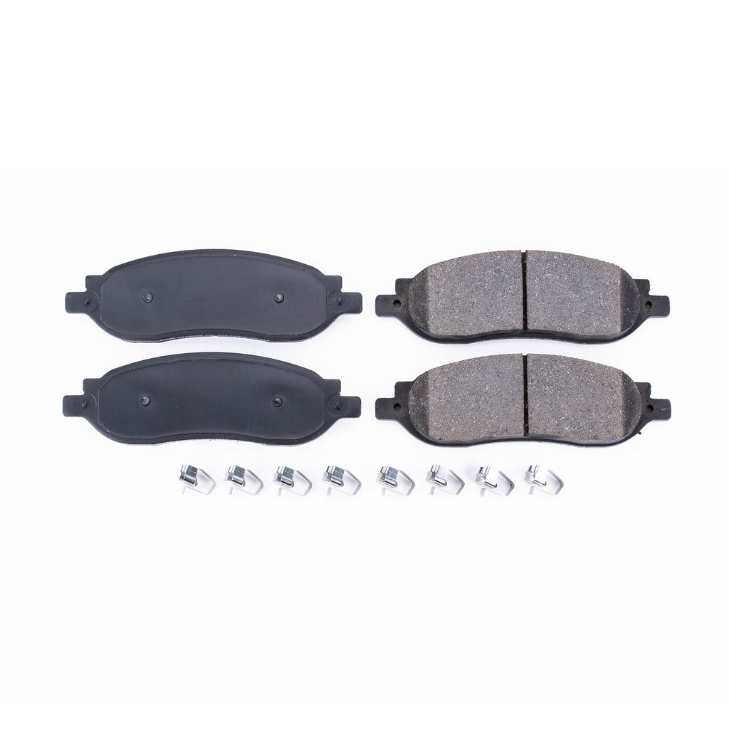 PowerStop 17-1068 - Z17 Low Dust Evolution Ceramic Brake Pads with Hardware