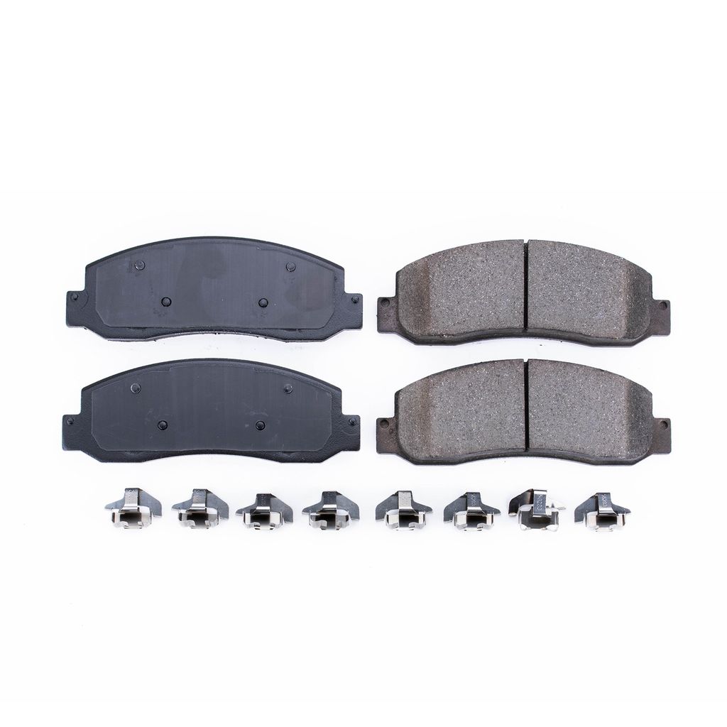 PowerStop 17-1069 - Z17 Low Dust Evolution Ceramic Brake Pads with Hardware