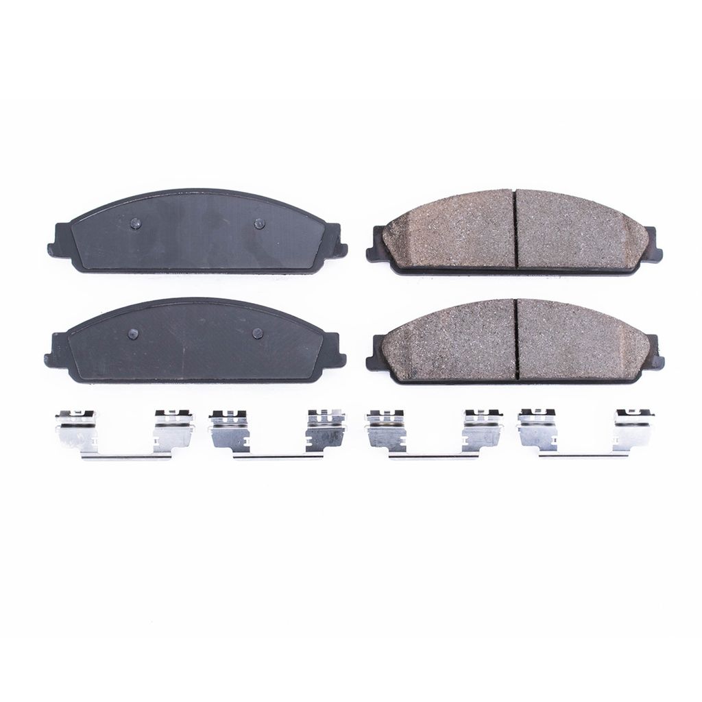 PowerStop 17-1070 - Z17 Low Dust Evolution Ceramic Brake Pads with Hardware
