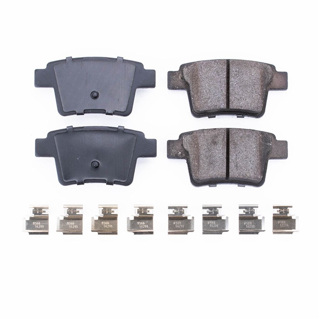 PowerStop 17-1071 - Z17 Low Dust Evolution Ceramic Brake Pads with Hardware