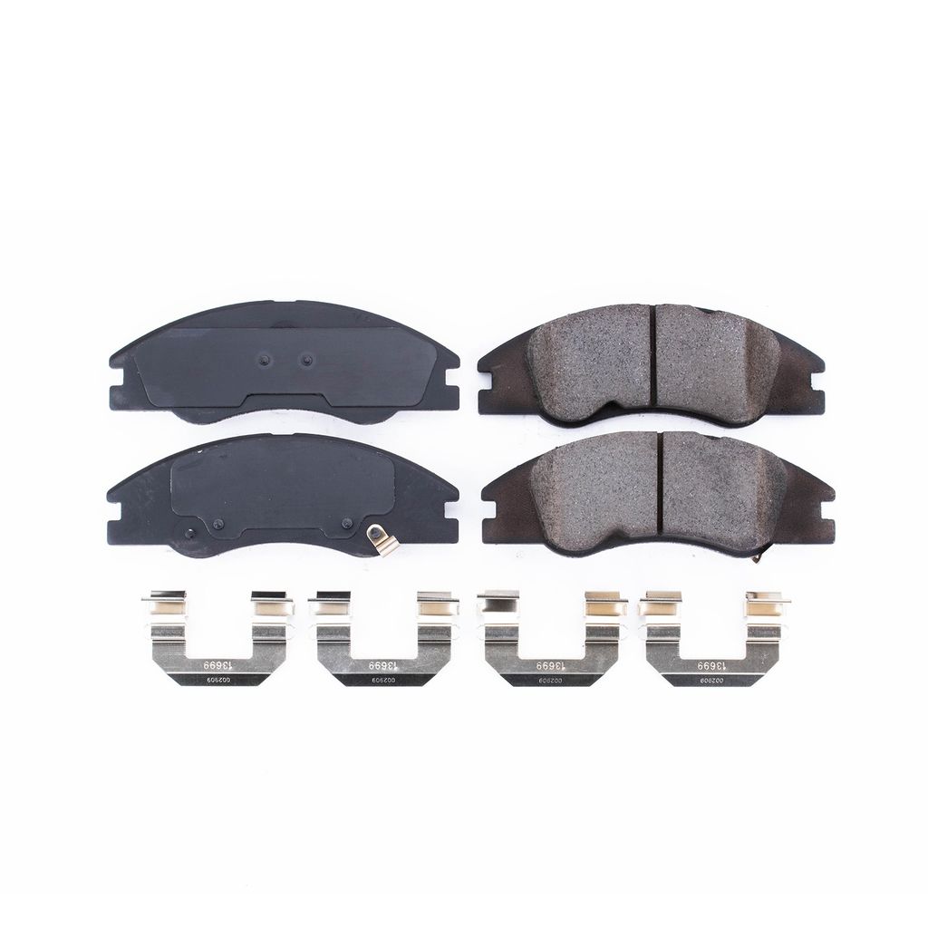 PowerStop 17-1074 - Z17 Low Dust Evolution Ceramic Brake Pads with Hardware