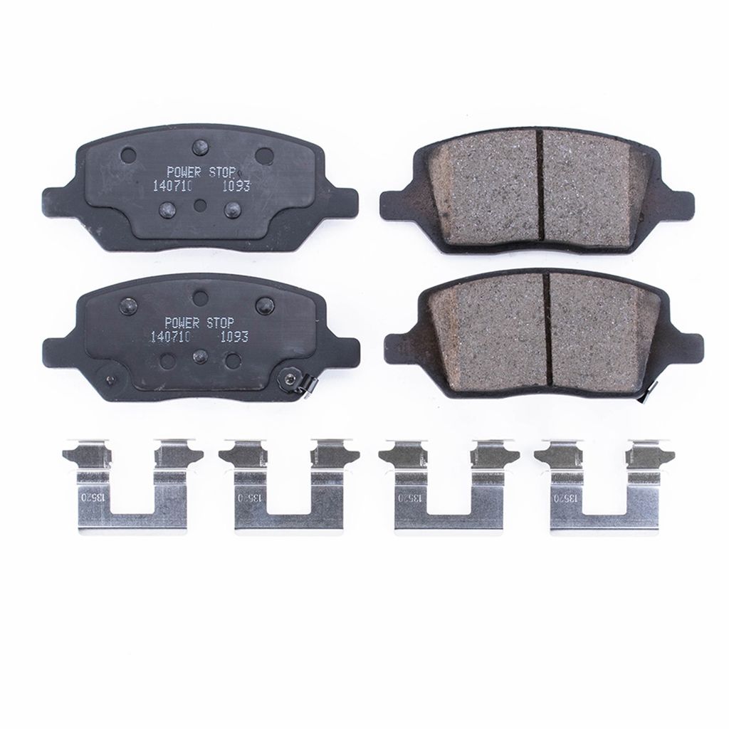 PowerStop 17-1093 - Z17 Low Dust Evolution Ceramic Brake Pads with Hardware