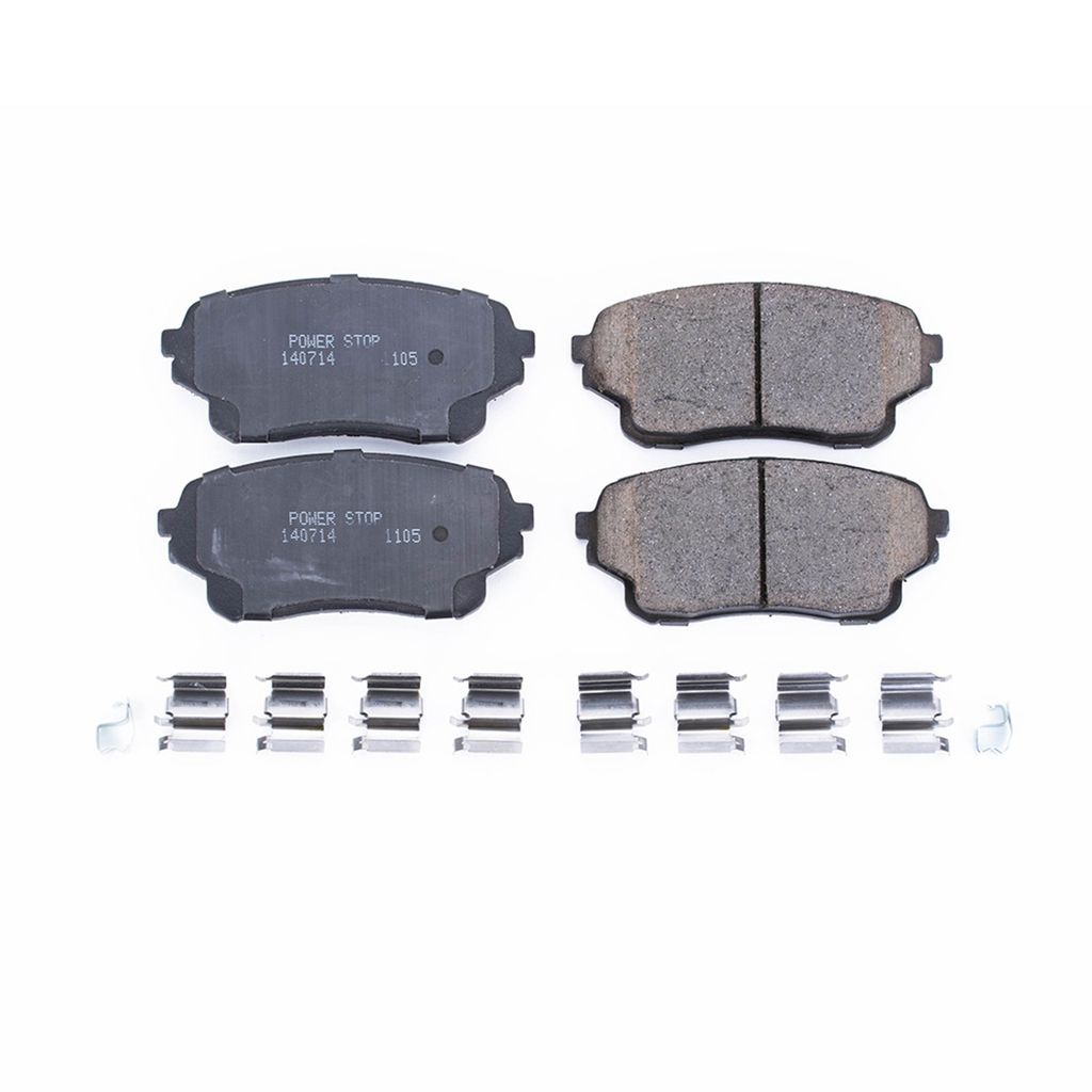 PowerStop 17-1105 - Z17 Low Dust Evolution Ceramic Brake Pads with Hardware
