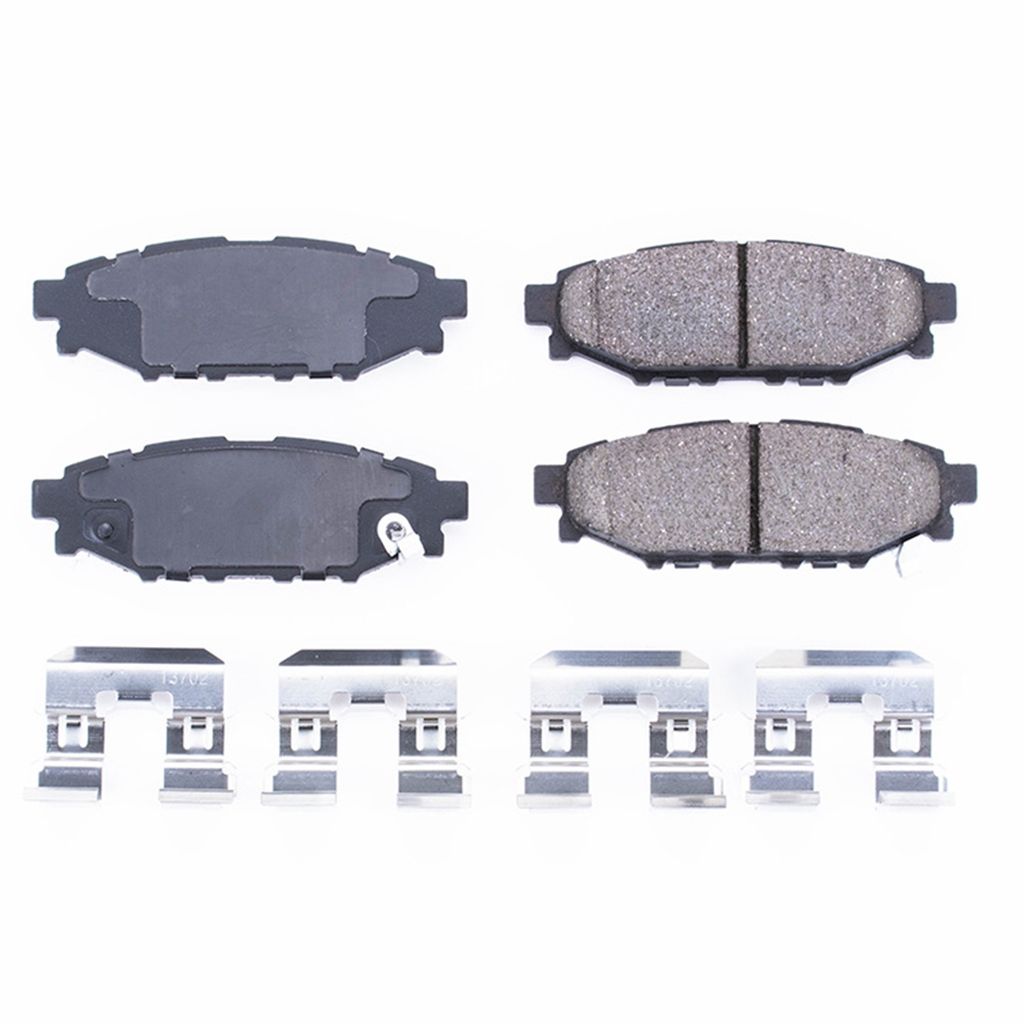 PowerStop 17-1114 - Z17 Low Dust Evolution Ceramic Brake Pads with Hardware